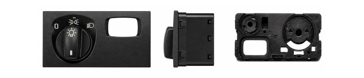 Automotive headlight switch panel