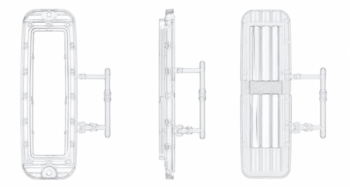 Clear automotive light lens