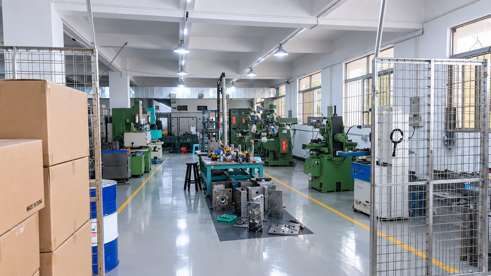 EDM and fitting bay